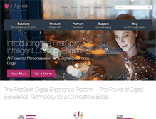 Tablet Screenshot of e-spirit.com